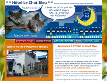 Tablet Screenshot of hotel-chat-bleu.fr